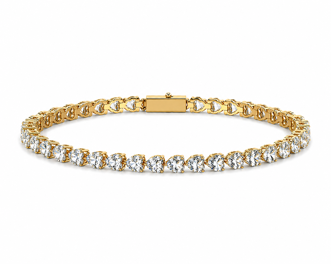 Gold Amour Tennis Bracelet