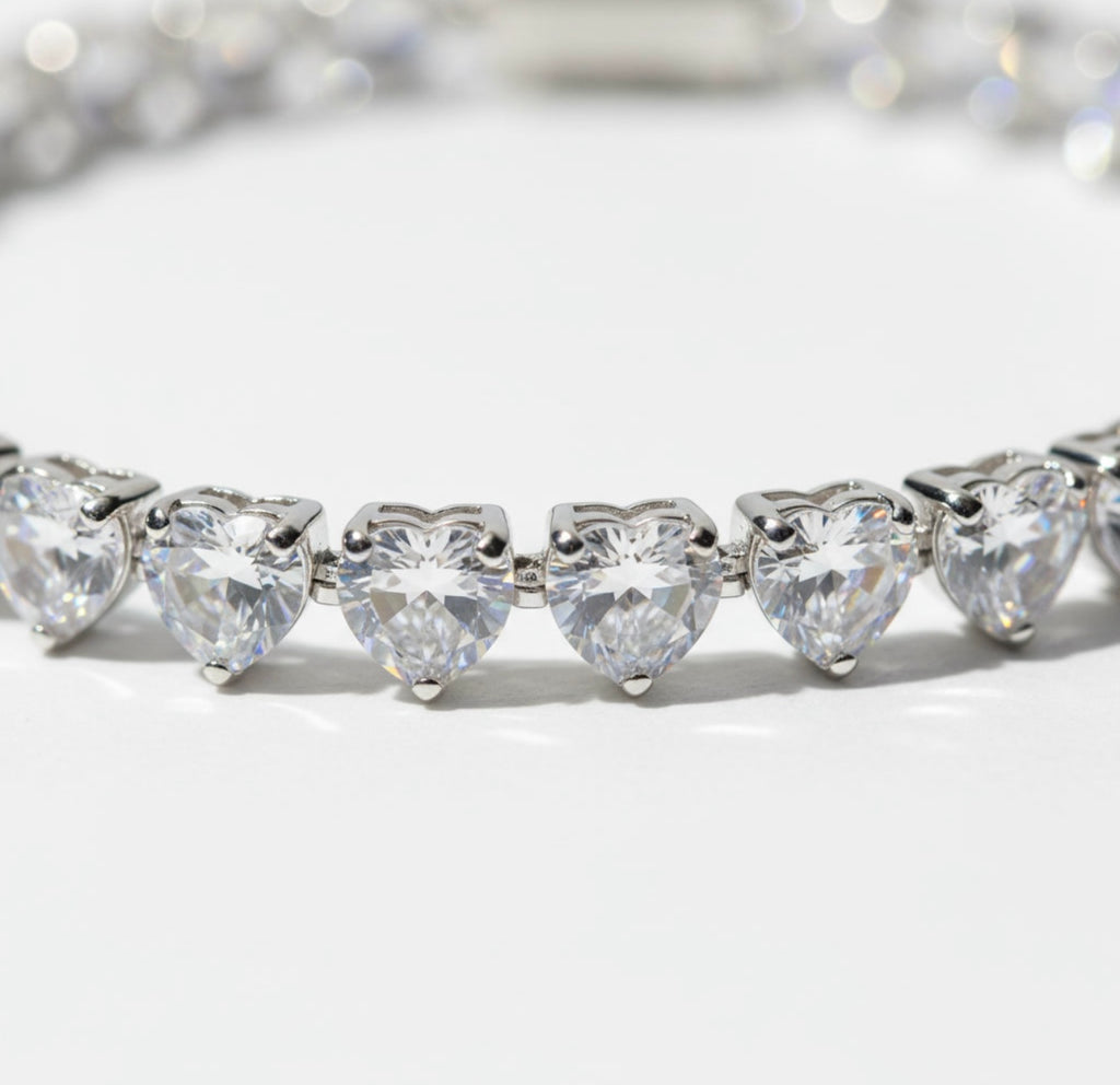 Silver Amour Tennis Bracelet