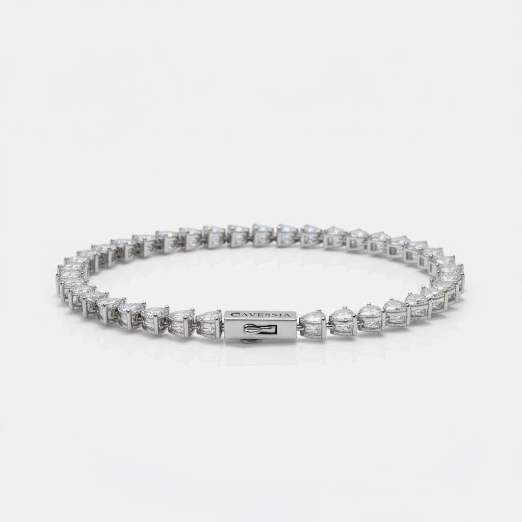 Silver Amour Tennis Bracelet