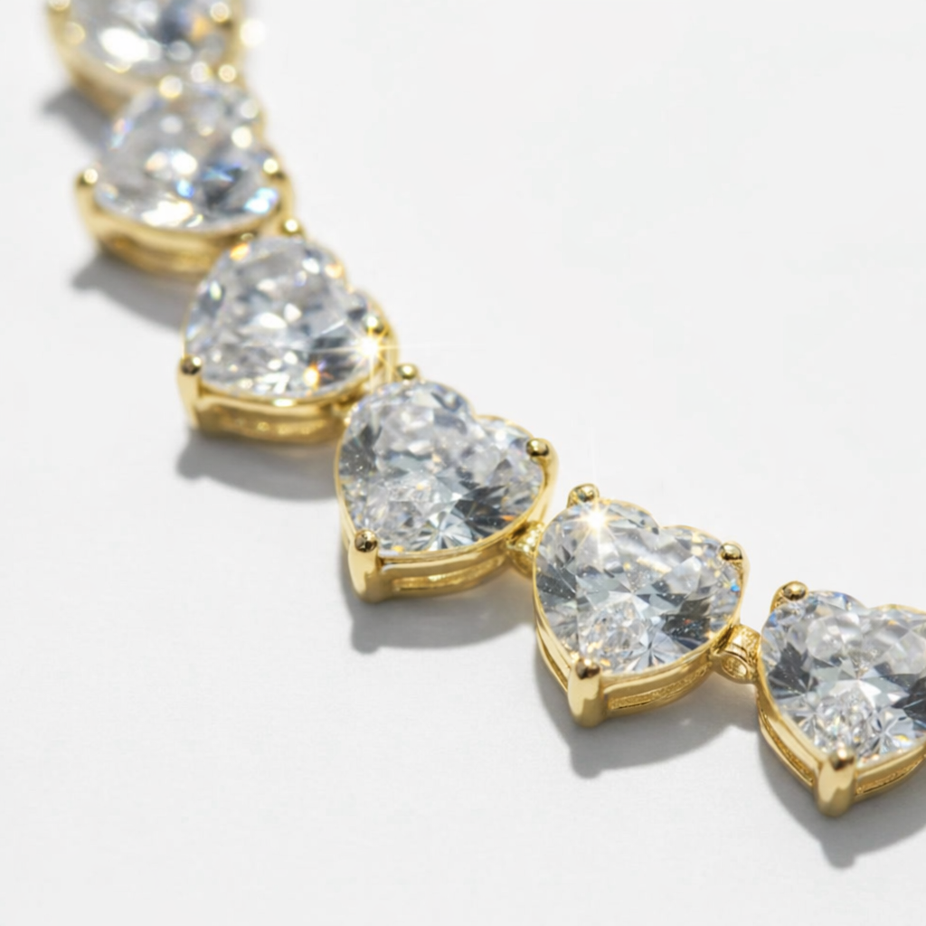 Gold Amour Tennis Bracelet