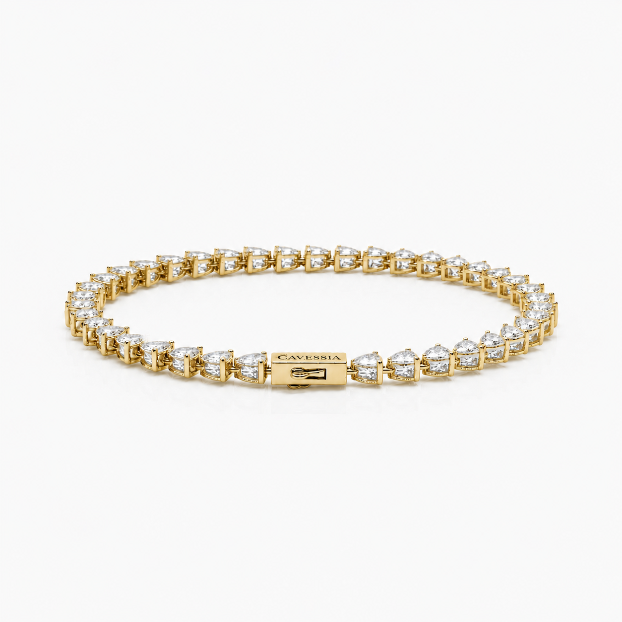 Gold Amour Tennis Bracelet