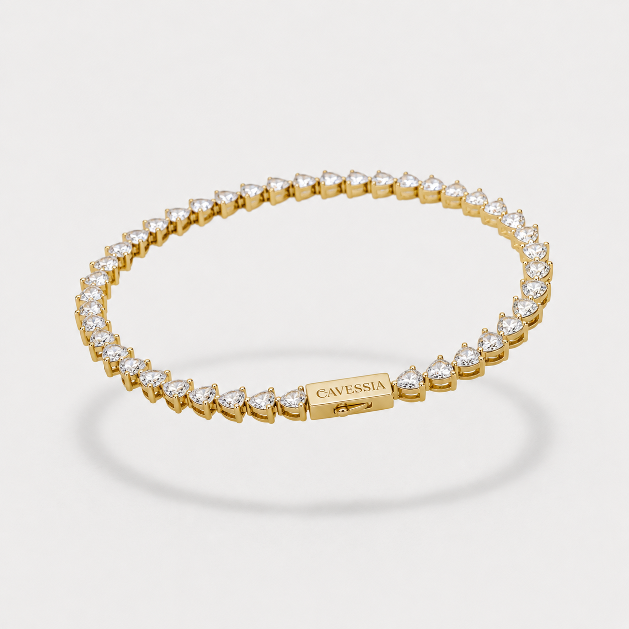 Gold Amour Tennis Bracelet