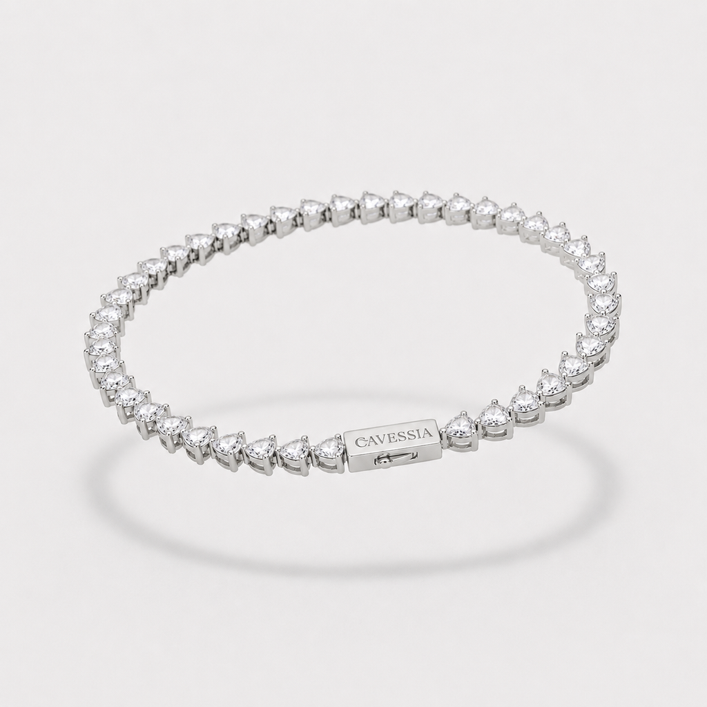 Silver Amour Tennis Bracelet