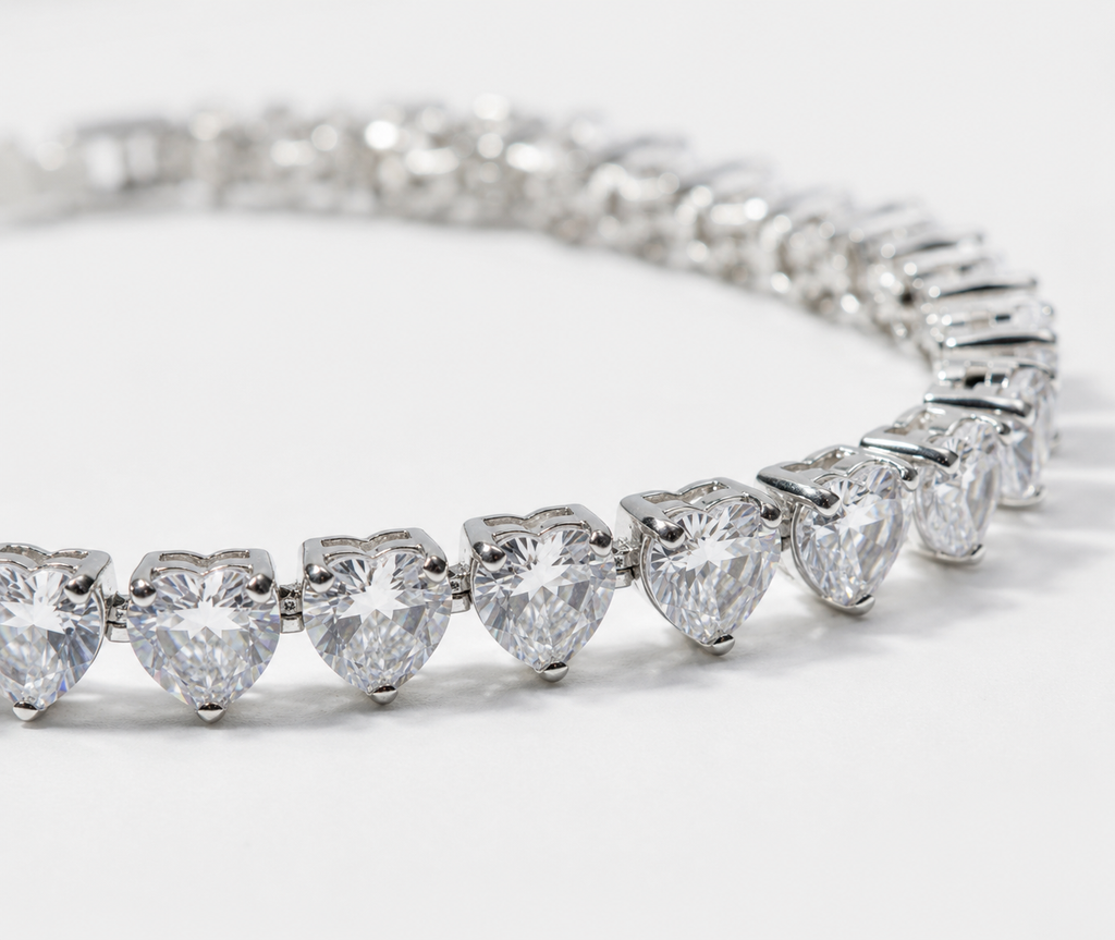 Silver Amour Tennis Bracelet